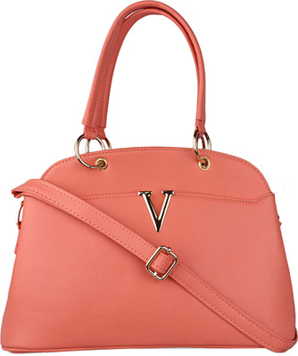 

Glasy Girls Casual Orange Leatherette Sling Bag