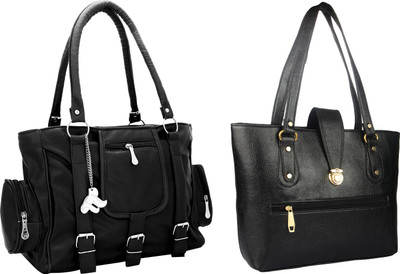 

Lady bar Shoulder Bag(Black)