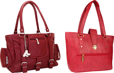 

Lady bar Shoulder Bag(Maroon, Red)
