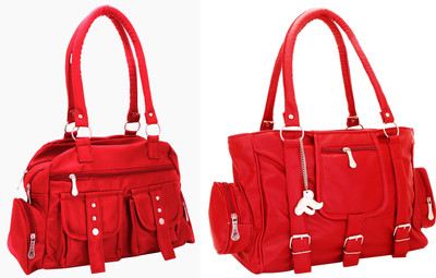 

Lady bar Shoulder Bag(Red)