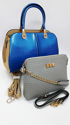 

Mona Lisa Messenger Bag(Blue, Grey)