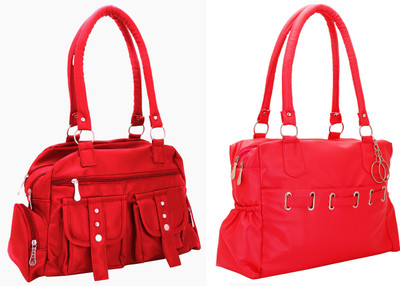

Lady bar Shoulder Bag(Red)