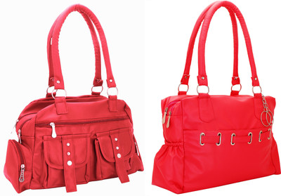 

Lady bar Shoulder Bag(Pink, Red)