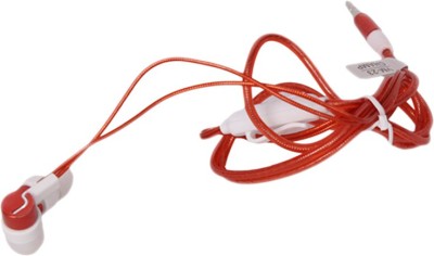 A CONNECT Z VM-23 Wired Headset(Red, In the Ear)