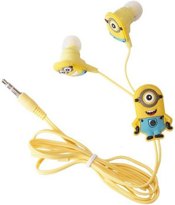 

Trost Minions_stylish Headphone(Yellow, In the Ear)