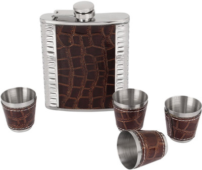 

JONQUIN 7Oz Snake Skin Pattern Hip Flask(207 ml)