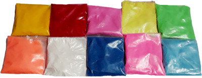 

Barbarik Holi Color Powder Pack of 10(Red, Yellow, Pink, Yellow, Green, Orange, White, Blue, 500 g)