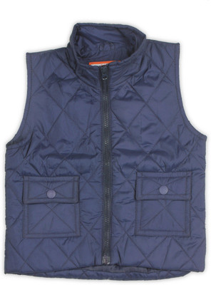

612 League Sleeveless Solid Baby Boys Jacket, Navy