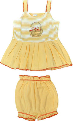 

Hafeela Girls Casual Dress Panty(Multicolor, Orange