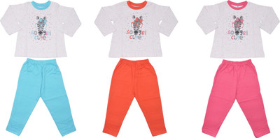 ZERO Girls Casual Top Pant(White)