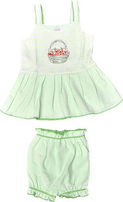 

Hafeela Girls Casual Dress Panty(Multicolor, Green