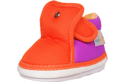 

Ole Baby Boys & Girls Velcro Casual Boots(Orange