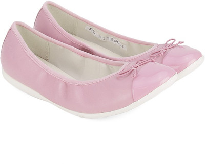 

Clarks Girls Slip on Ballerinas(Pink, Vintage pink lea