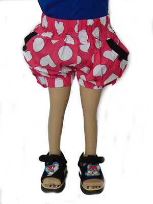

BG Short For Girls Casual Floral Print Cotton(Pink, Pack of 1, Pink heart