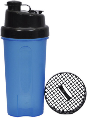 

UDAK Dual Sip 600 ml Shaker(Pack of 1, Black, Blue)