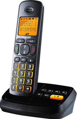 Gigaset A500A with Answering Machine Cordless Landline Phone with Answering Machine(Black) Flipkart