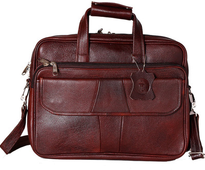 

Royal Leather Emporium 17 inch Laptop Messenger Bag(Brown), Rle-brn