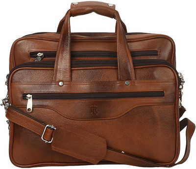 

Royal Leather Emporium 17 inch Laptop Messenger Bag(Tan), Rle-tan