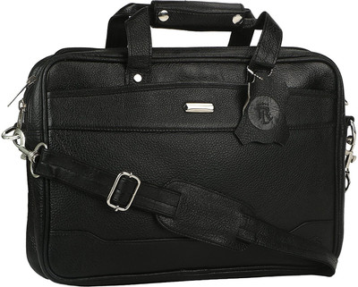 Royal Leather Emporium 13 inch Laptop Messenger Bag(Black), Rle-blk