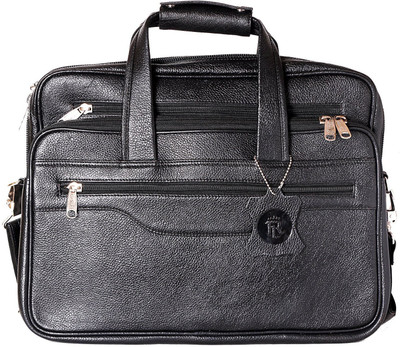 

Royal Leather Emporium 17 inch Laptop Messenger Bag(Black), Rle-blk