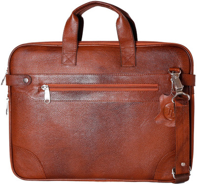 

Royal Leather Emporium 17 inch Expandable Laptop Messenger Bag(Tan), Rle-tan
