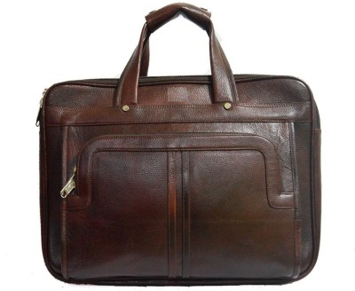 

Royal Leather Emporium 17 inch Laptop Messenger Bag(Brown), Rle-brn