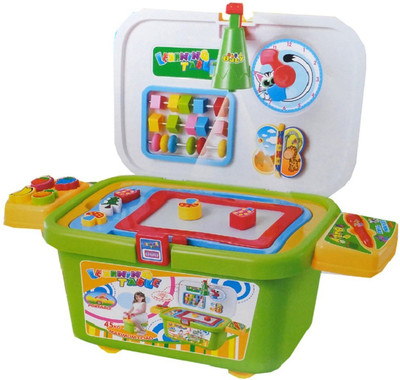 

VShine Portable Learning Table + Kids Rider - With Projector , Educational Accessories & Storage(Multicolor)