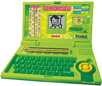 

KidsBazaar Ben 10 Educational Computer ABC and 123 Learning Kids Laptop with LED Display and Music(Green)