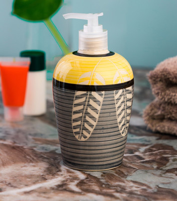 

Sforzi Ceramic liquid soap dispenser 450 ml Gel, Lotion, Conditioner, Soap, Shampoo Dispenser(Multicolor)