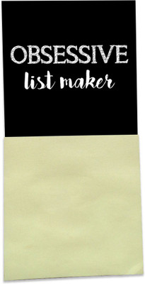 

Clixicle Magnet with Post-It - Obsessive List Maker - 3in x 6in Fridge Magnet Pack of 1(Multicolor)