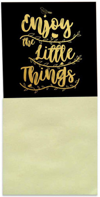 

Clixicle Clixicle Magnet with Postit Enjoy the little things - 6in x 8in Fridge Magnet Pack of 1(Multicolor)