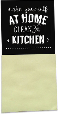 

Clixicle Magnet with Post-It - Make yourself at home - 3in x 6in Fridge Magnet Pack of 1(Multicolor)