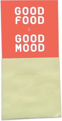 

Clixicle Magnet with Post-It - Good Food is Good Mood - 3in x 6in Fridge Magnet Pack of 1(Multicolor)