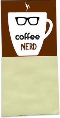 

Clixicle Magnet with Post-It - Coffee Nerd - 3in x 6in Fridge Magnet Pack of 1(Multicolor)