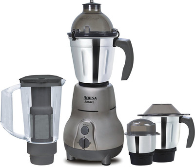 Inalsa Amaze 4 Jars Amaze 780 W Mixer Grinder (4 Jars, Grey)