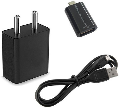 TROST Wall Charger Accessory Combo for Redmi Note 4A(Black)