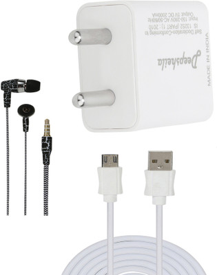 DEEPSHEILA Wall Charger Accessory Combo for SONY XPERIA MIRO(White)