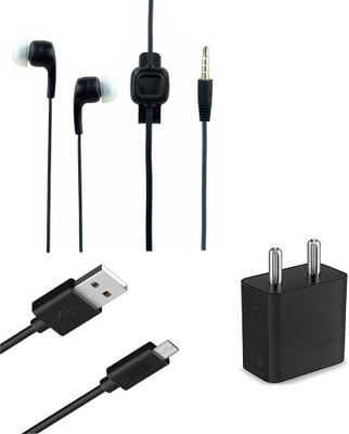 TROST Wall Charger Accessory Combo for Lenovo K5 Plus(Black)