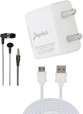 DEEPSHEILA Wall Charger Accessory Combo for SONY XPERIA SOLA(White)