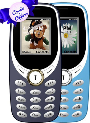 

I Kall K31 Combo of Two Mobile(Dark Blue, Light Blue)