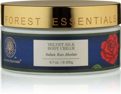 

Forest Essentials Velvet Silk Body Cream Indian Rose Absolute(200 g)