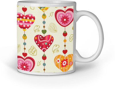 

Blackbora Aplo877 Ceramic Mug(330 ml), Multicolor