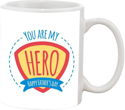 

Ashvah Happy Father's Day 8 Ceramic Mug(350 ml), Multicolor