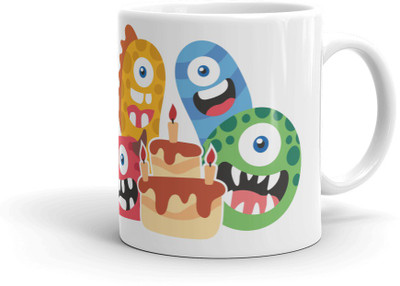 

AMIHART White printed ceramic mugs for gifting on different occasions,Happy Birthday to you for children,A perfect Gift Item for loved ones Ceramic Mug(325 ml)
