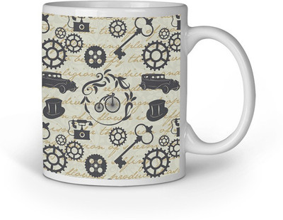 

Blackbora Aplo1031 Ceramic Mug(330 ml), Multicolor
