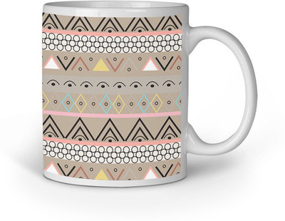 

Blackbora Aplo947 Ceramic Mug(330 ml), Multicolor
