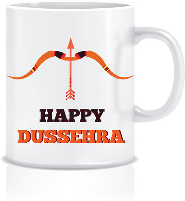 

Everyday Desire Happy Dussehra Diwali gifts ED103 Ceramic Mug(300 ml), Multicolor