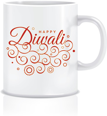 

Everyday Desire Diwali Gift ED105 Ceramic Mug(300 ml), Multicolor