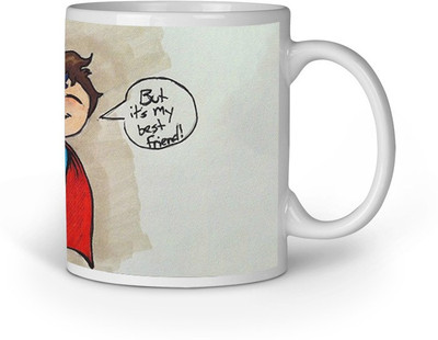 

Blackbora Aplo744 Ceramic Mug(330 ml), Multicolor