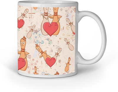 

Blackbora Aplo1143 Ceramic Mug(330 ml), Multicolor